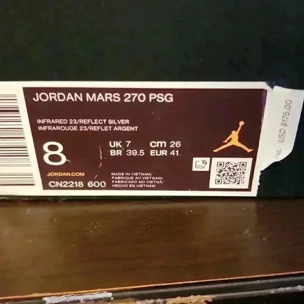 Jordan Mars 270 Saint Germain Mens Size 8 Red/Black